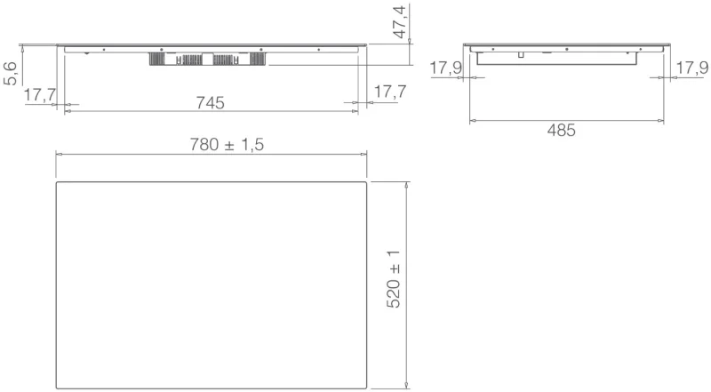 Индукционни Индукционен плот Elica Ratio Connex 804 Plus BL