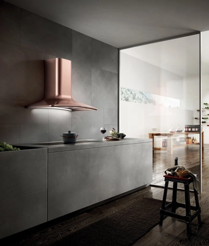 Аспиратори за стенен монтаж Аспиратор Elica Sweet Copper F/85