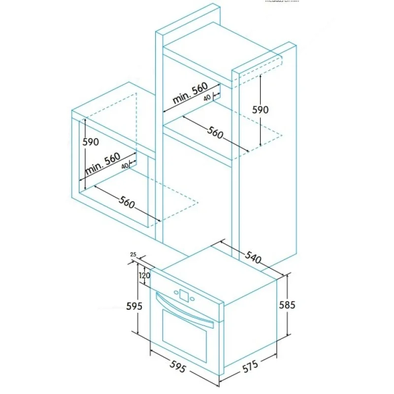 Фурни за вграждане Фурна за вграждане Edesa EOE-7050 WH