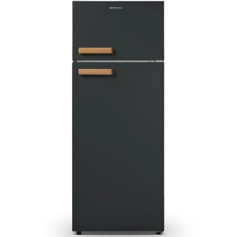 Хладилници с две врати Хладилник с горна камера Schneider SCDD211FJB Fjord Черен