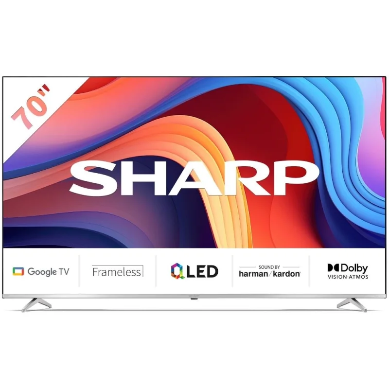 Телевизори 70” QLED 4K Ultra HD Google телевизор Sharp LC-70GP6260