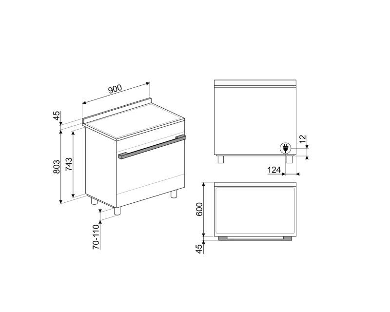 Готварски печки Печка Smeg CPF9IPX