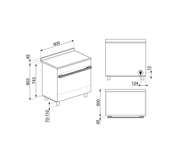 Готварски печки Печка Smeg CPF9IPYW