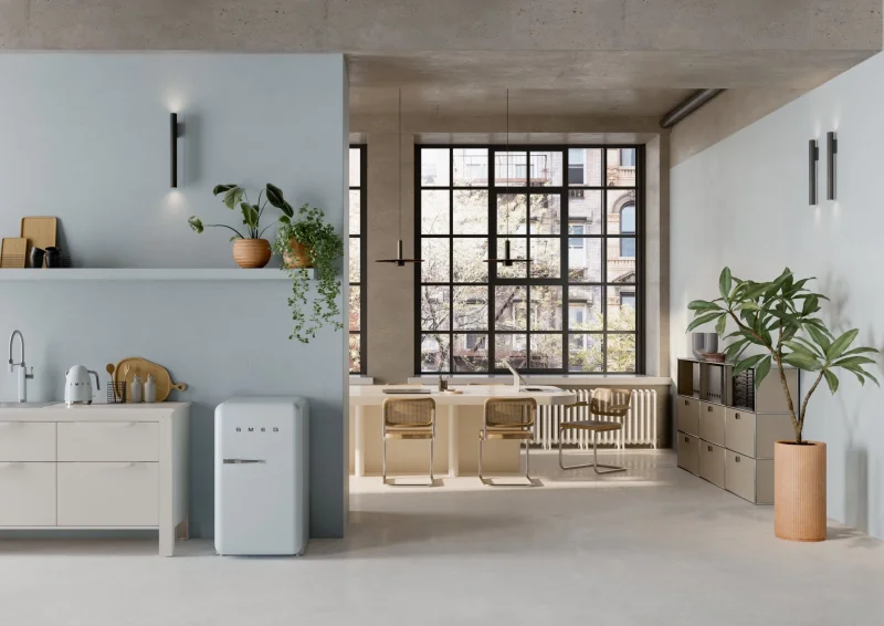 Хладилници с една врата Хладилник с камера Smeg FAB10RPB6