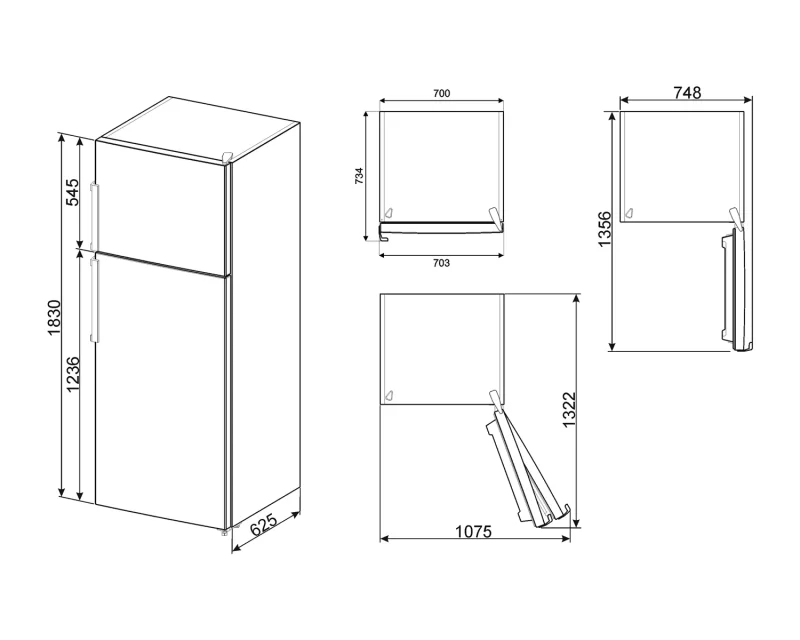 Хладилници с две врати Хладилник Smeg FD70EN4HX