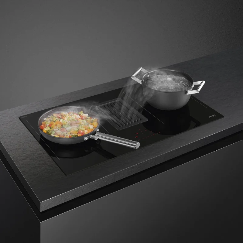 Аспириращи Плотове Аспириращ индукционен плот Smeg HOBD482D