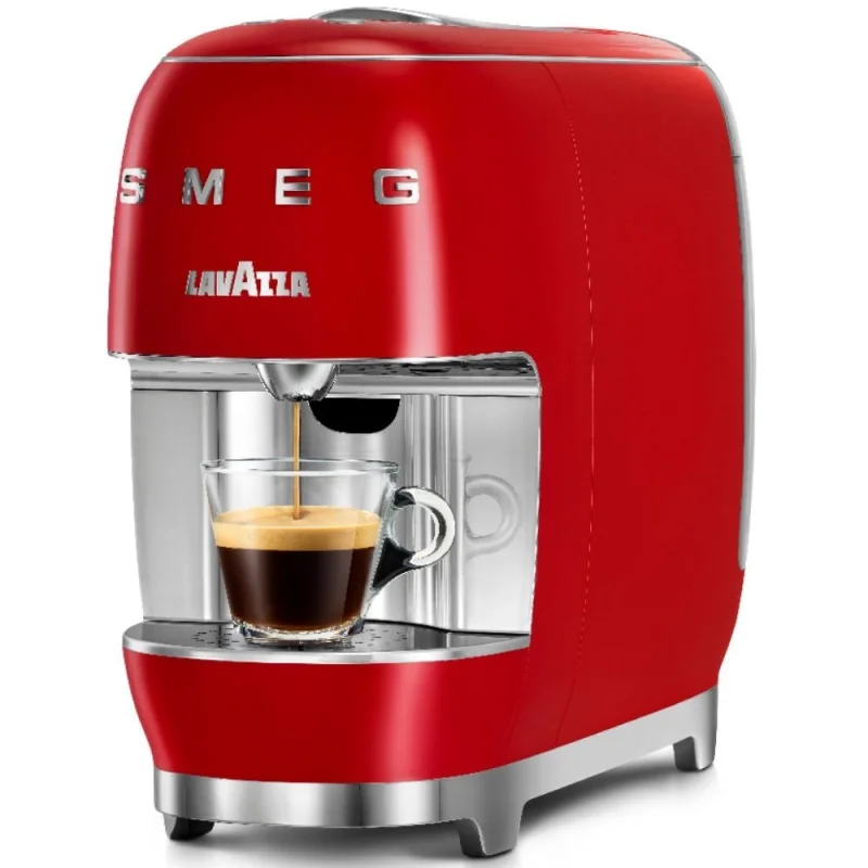Кафемашини и кафеавтомати Еспресо кафемашина с капсули Smeg Lavazza 18000454 Червена