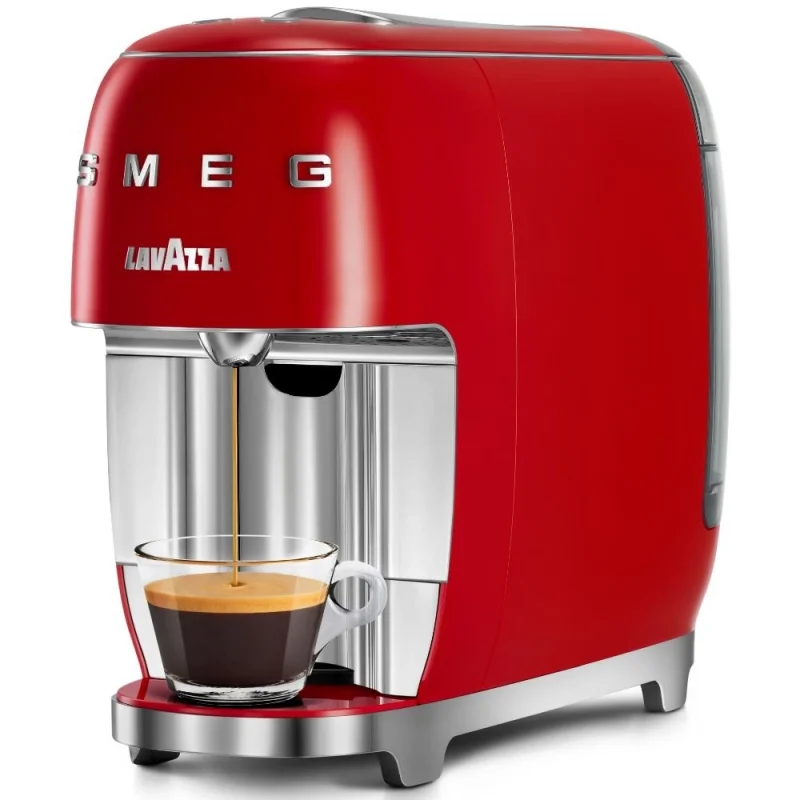 Кафемашини и кафеавтомати Еспресо кафемашина с капсули Smeg Lavazza 18000454 Червена