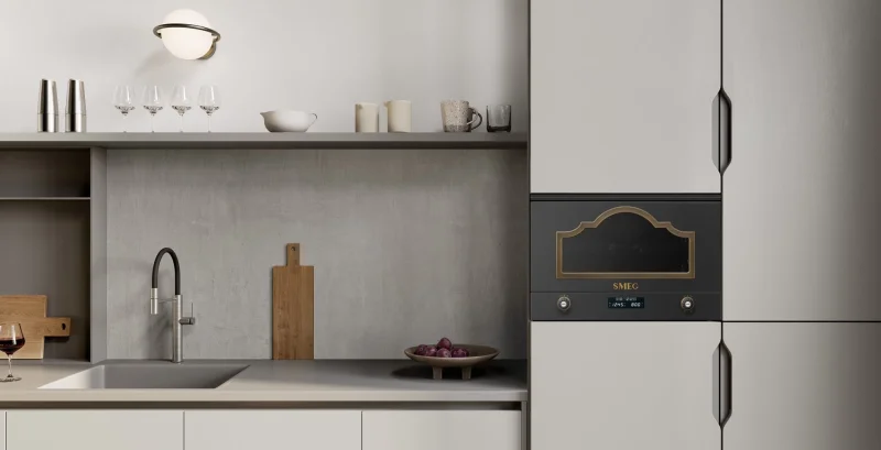 Микровълнови за вграждане Микровълнова за вгражданe Smeg MP722AO