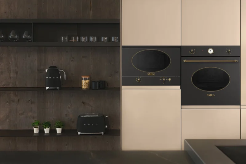 Фурни за вграждане Фурна за вграждане Smeg SF800AO Антрацит с месинг