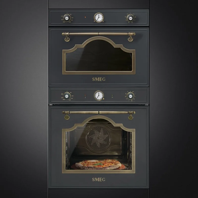Фурни за вграждане Фурна за вграждане Smeg SFP750AOPZ Антрацит с месинг